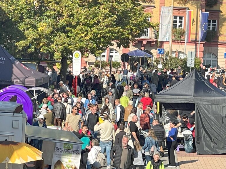Perfektes Wetter bei „Herbolzheimat im Herbst“ – Die Stadt wimmelte nur so von Besuchern, welche die vielfältigen Angebote gerne nutzten