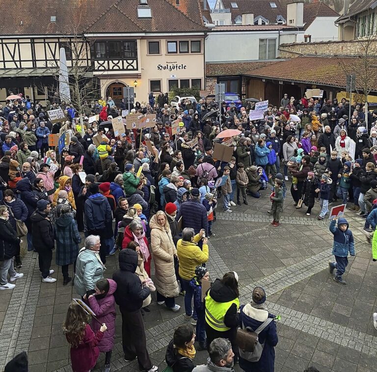 Es gab lautstarken Protest