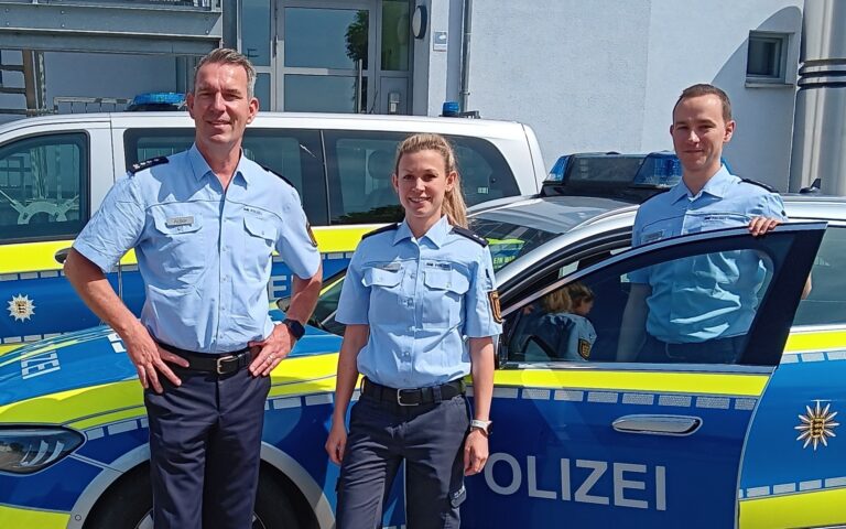 Die Präsentation der Kriminalstatistik in Breisach wurde durchgeführt durch Joachim Adler (von links), Magdalena Klein und Jakob Wölfle.